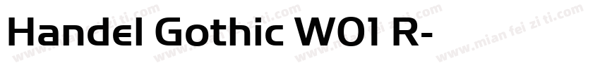Handel Gothic W01 R字体转换